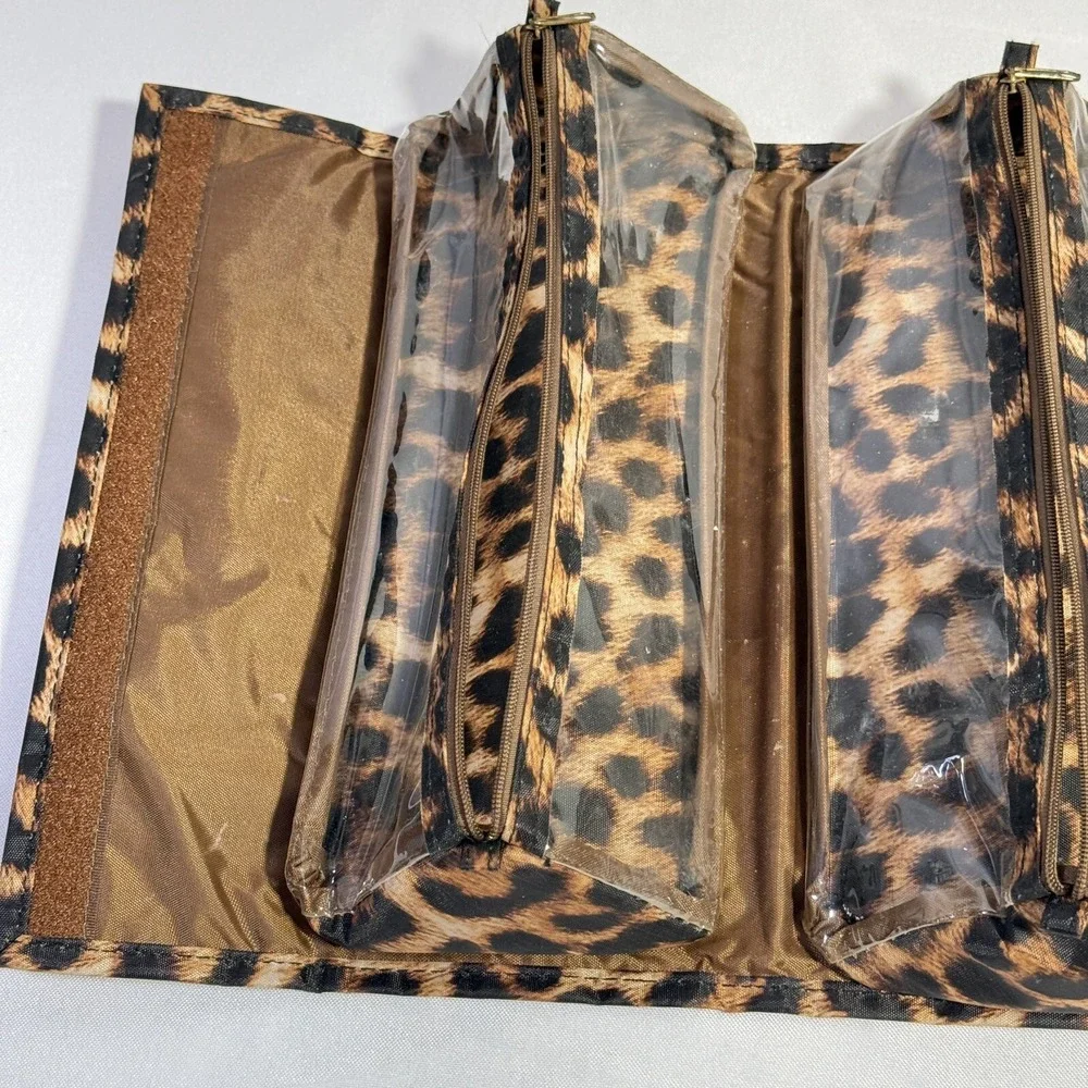 Joy Mangano Large Better Beauty Maleup‎ Case Leopard Travel
